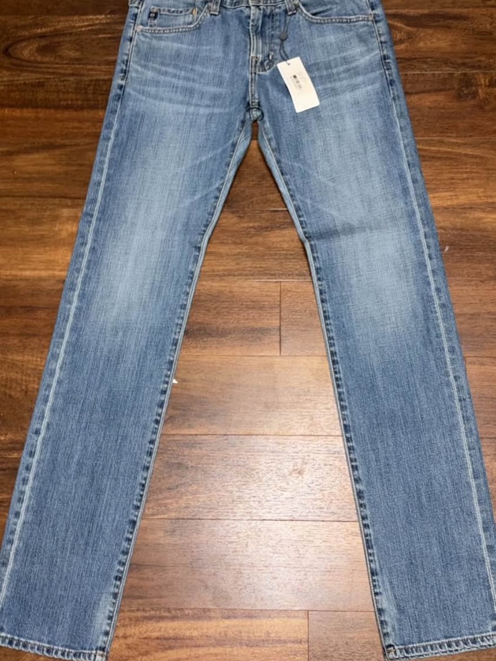 New Adriano Goldschmidt Men's 30x34 Matchbox Slim Straight Blue Jeans Made in US